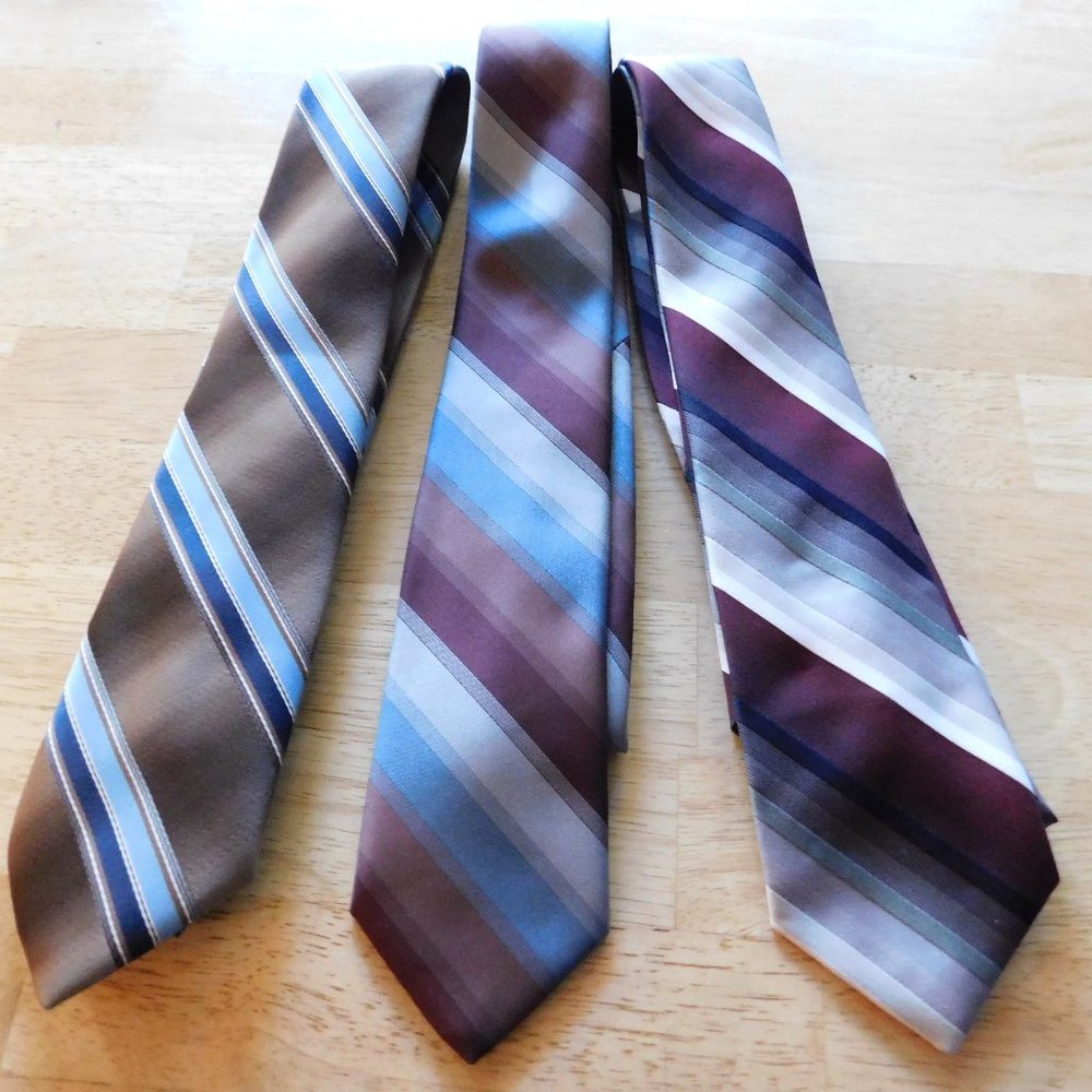 Set of 3 Polyester Ties
